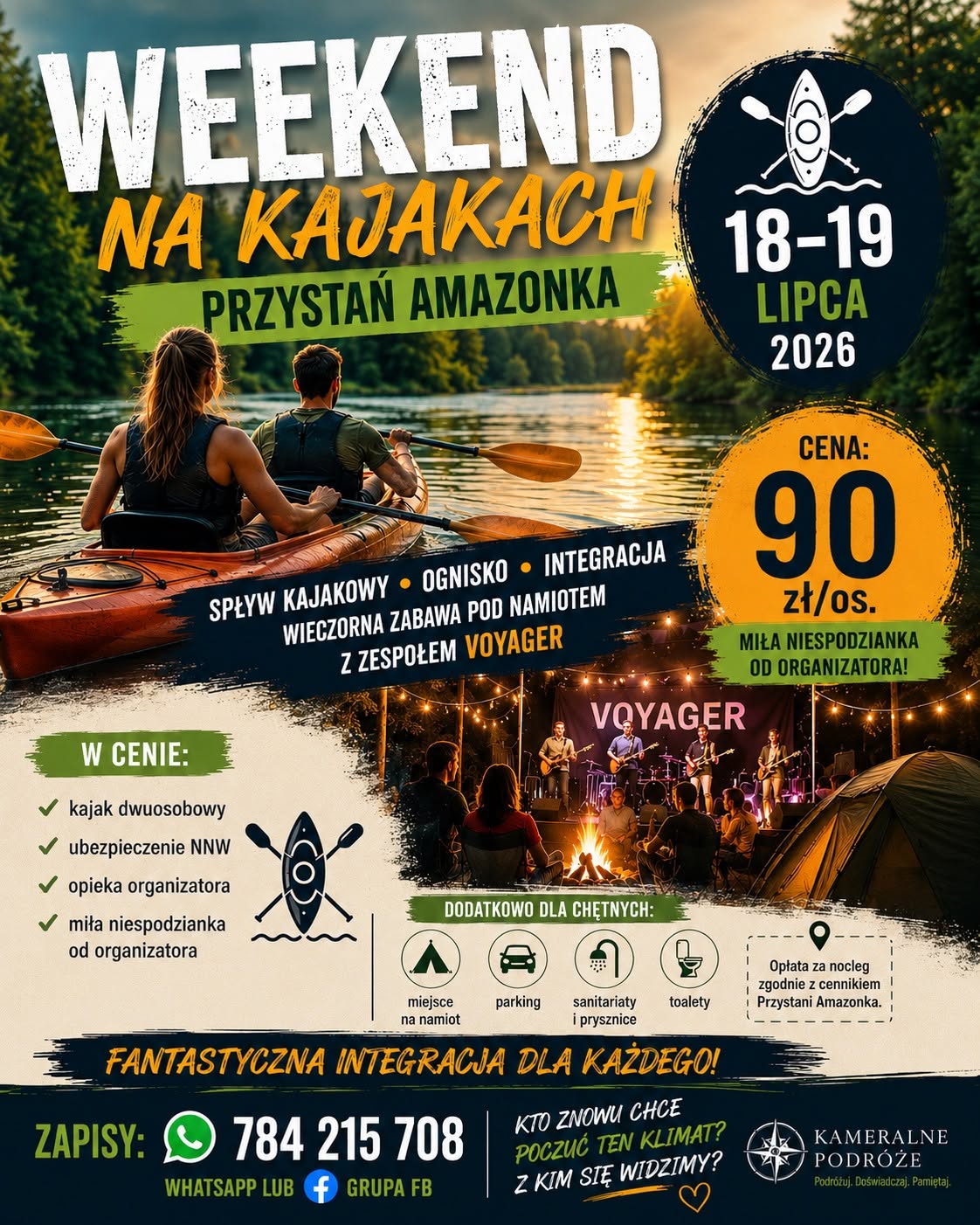 Weekend na kajakach — Przystań Amazonka